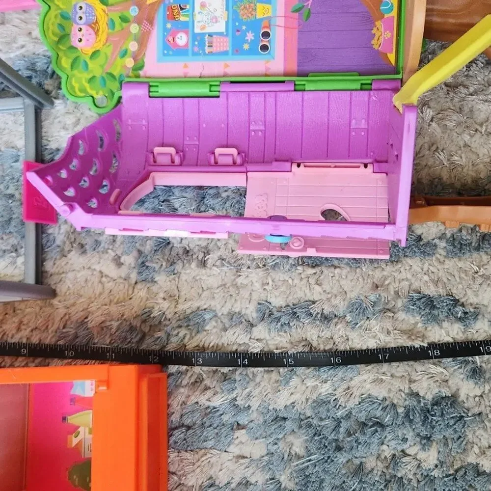 Barbie Brand 7 Piece Play Structures Lot GUC